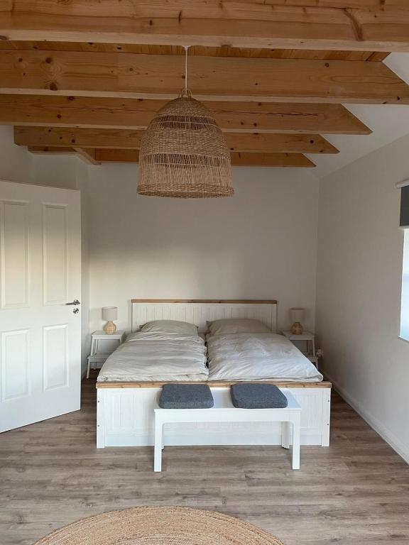 Letto o letti in una camera di Linnebarg Hus 3