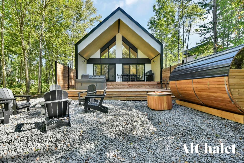 Fotografie z fotogalerie ubytování Le Scandinave - Détente avec Sauna et Spa privé v destinaci Sainte-Catherine