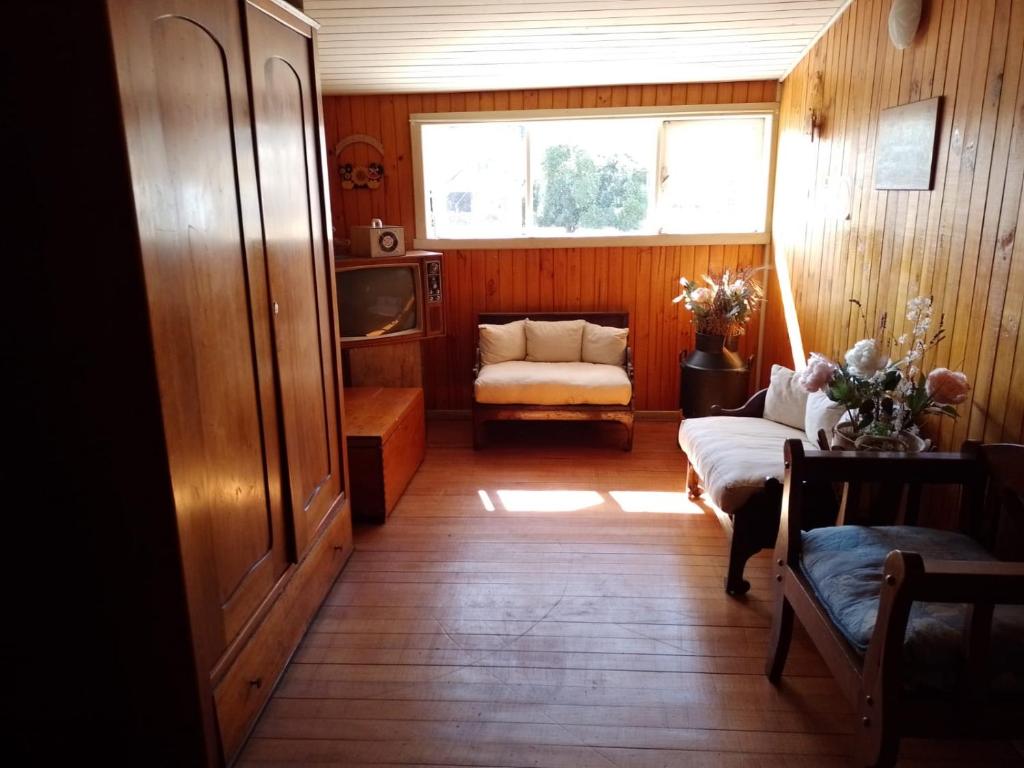 Uma área de estar em La Posada del Colono