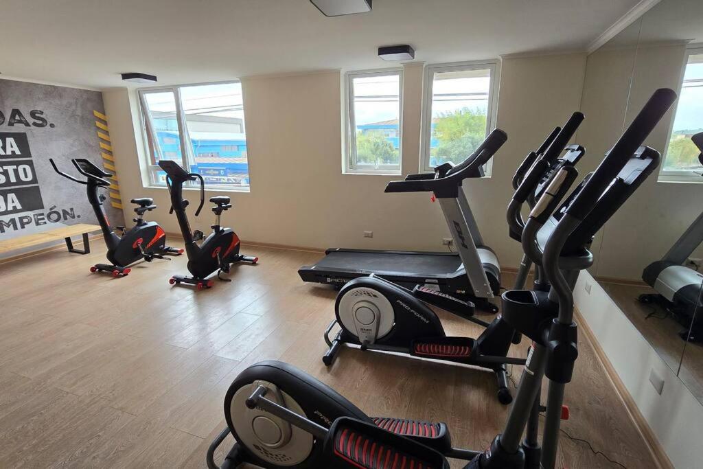 Fitnesscentret og/eller fitnessfaciliteterne på Dpto Nuevo Centro Osorno