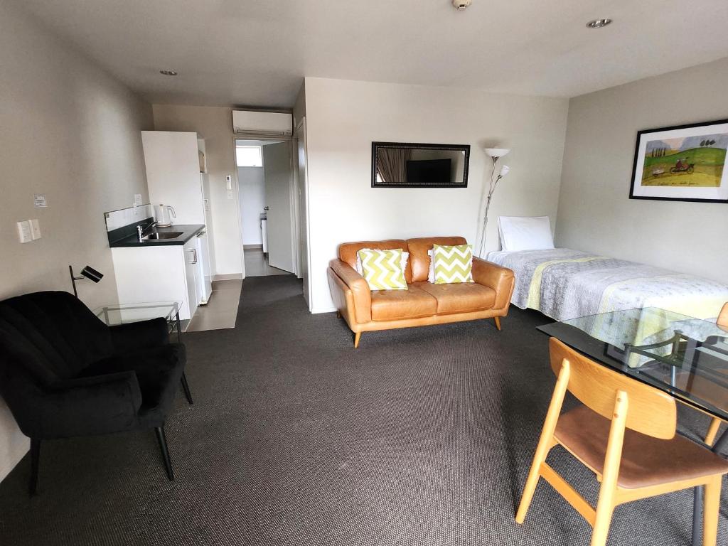 Kuchyň nebo kuchyňský kout v ubytování Lugano Motor Lodge