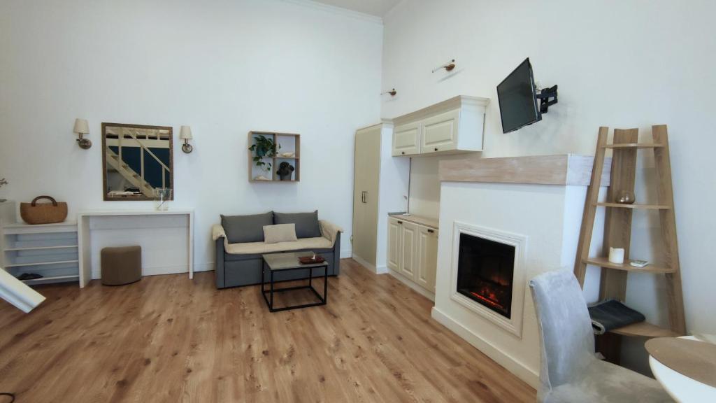 Χώρος καθιστικού στο Квартира в центре возле Соборной площади