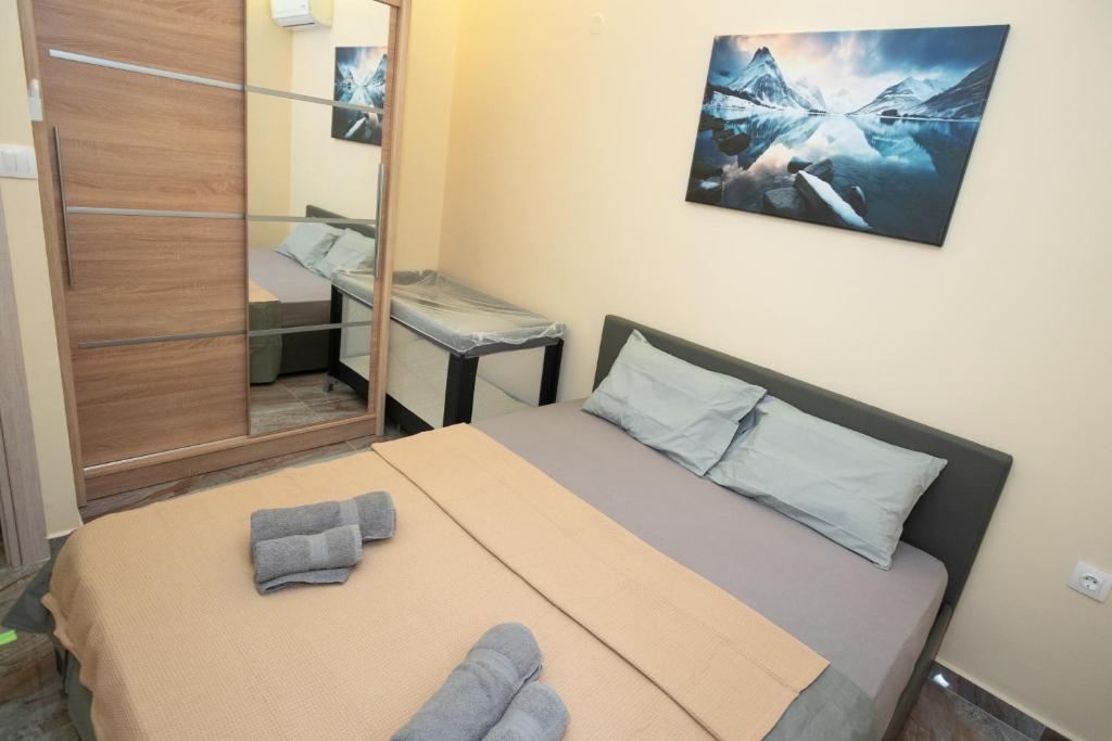 Ένα ή περισσότερα κρεβάτια σε δωμάτιο στο Cozy corner