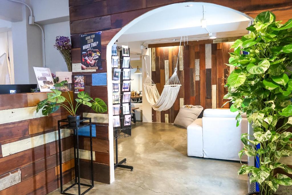 Posezení v ubytování Qilombo Hostel Silom - HQ