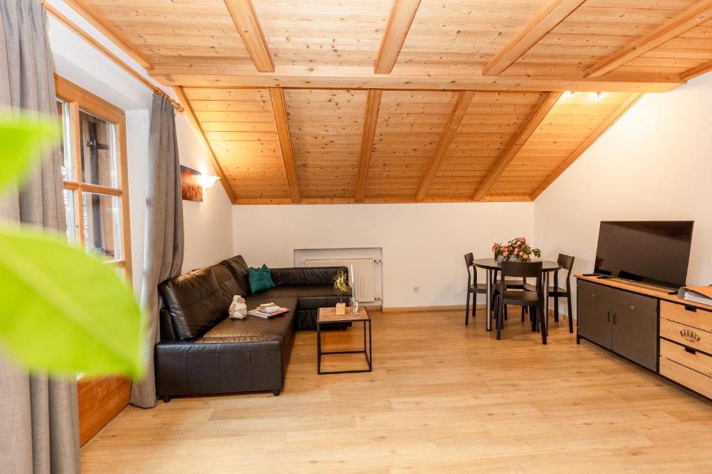 TV a/nebo společenská místnost v ubytování Apartment Obkircher
