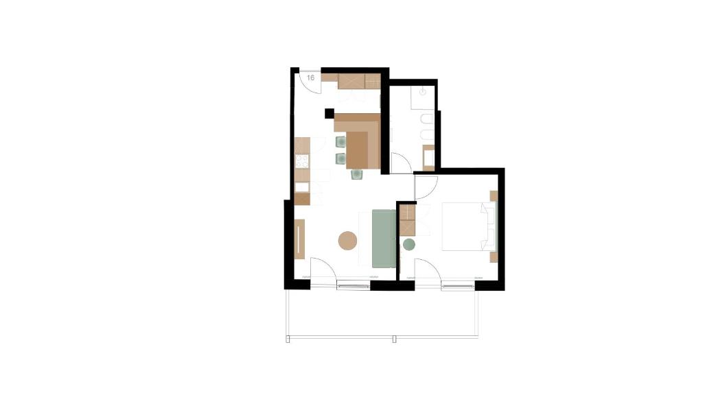 Plán poschodí v ubytovaní Art Residence Josefshof
