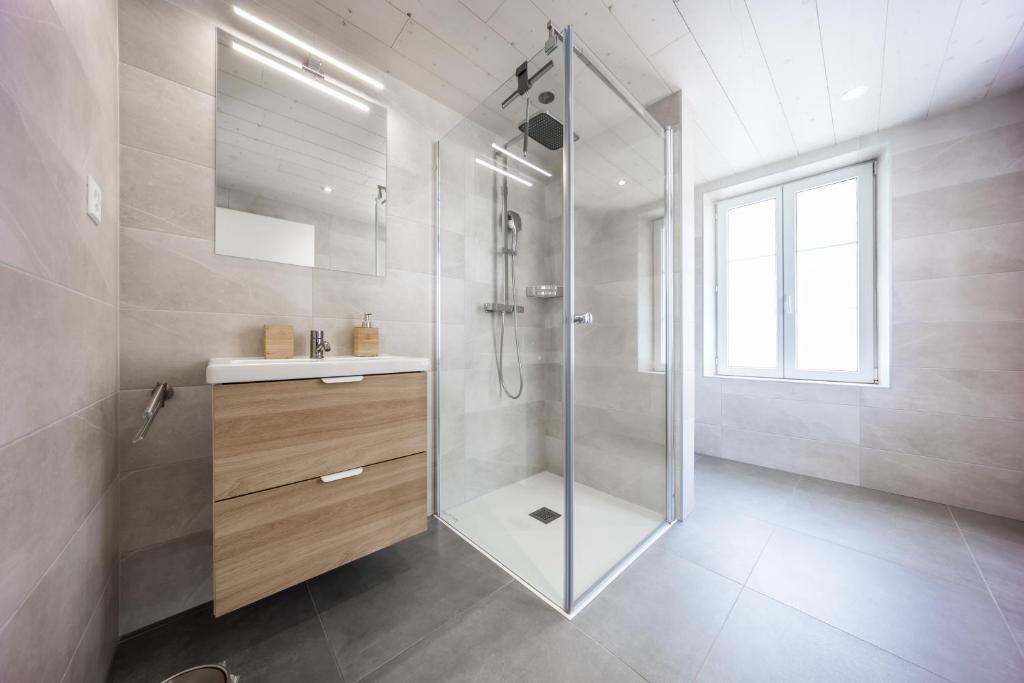 Koupelna v ubytování Aloha chambres