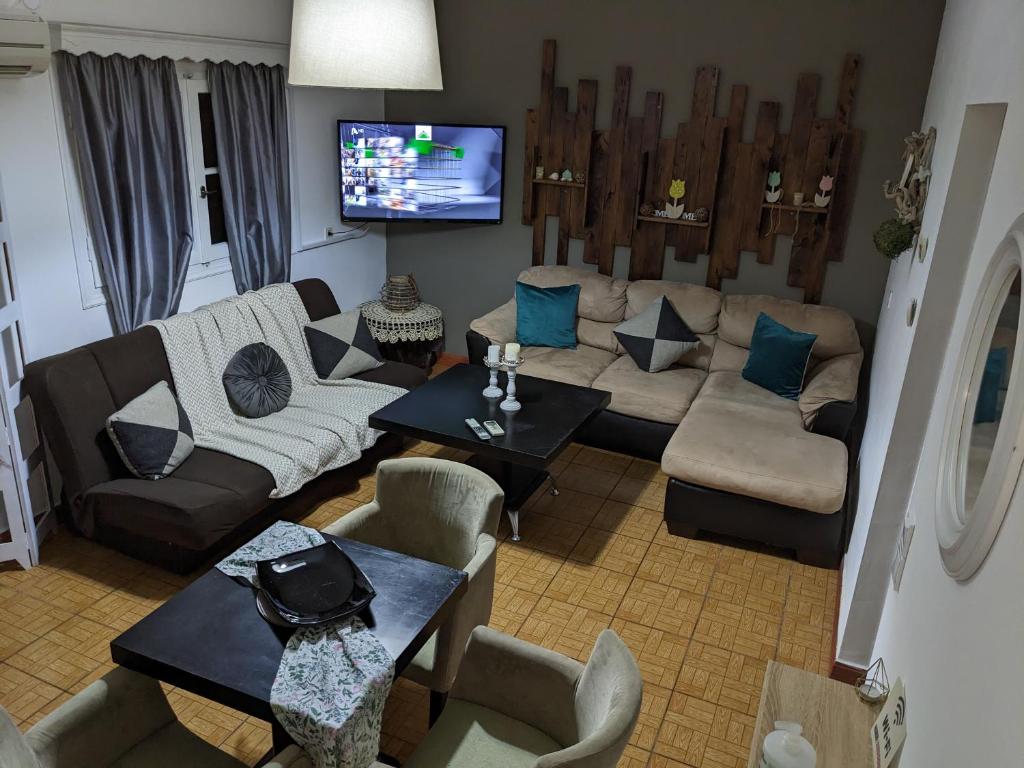 Istumisnurk majutusasutuses Nafpaktos beach Apartment