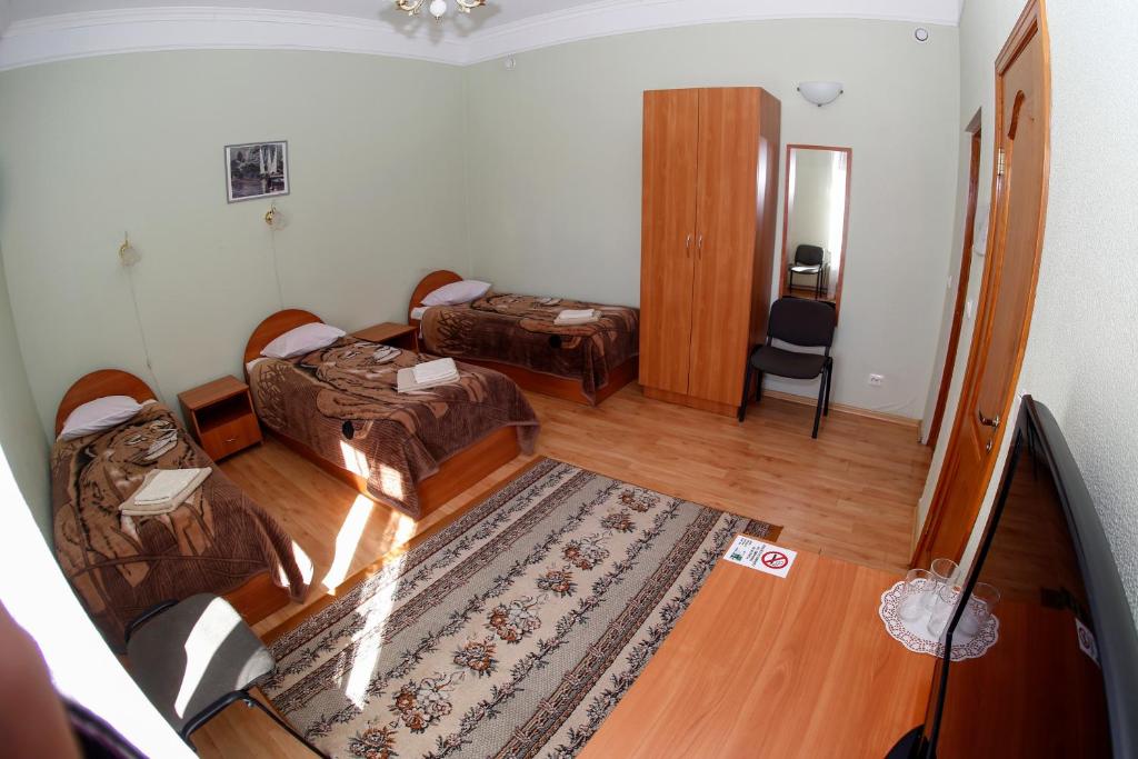 Postel nebo postele na pokoji v ubytování Lucia
