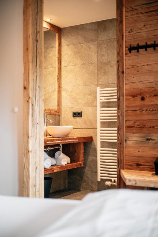 Koupelna v ubytování Hotel Sonnberg