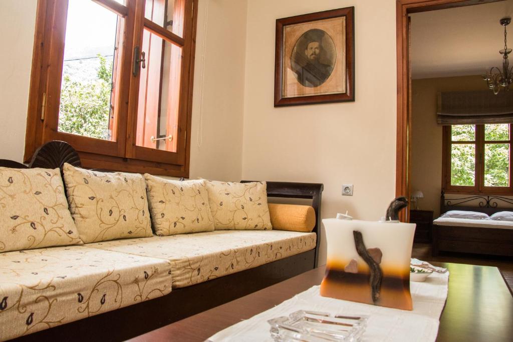 Posezení v ubytování Villa Vlatos