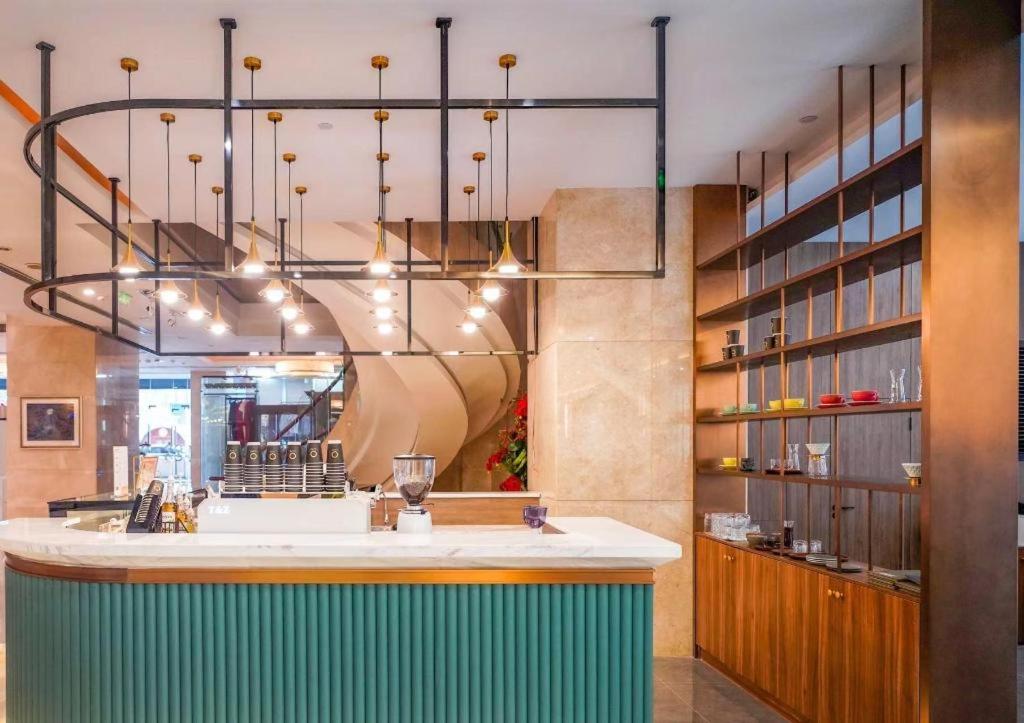 Lounge nebo bar v ubytování Hubei Poly Hotel