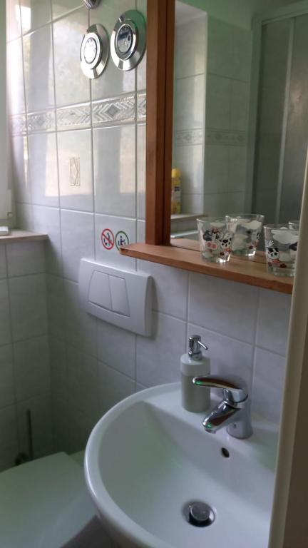 Koupelna v ubytování Ferienwohnung Finkenberg