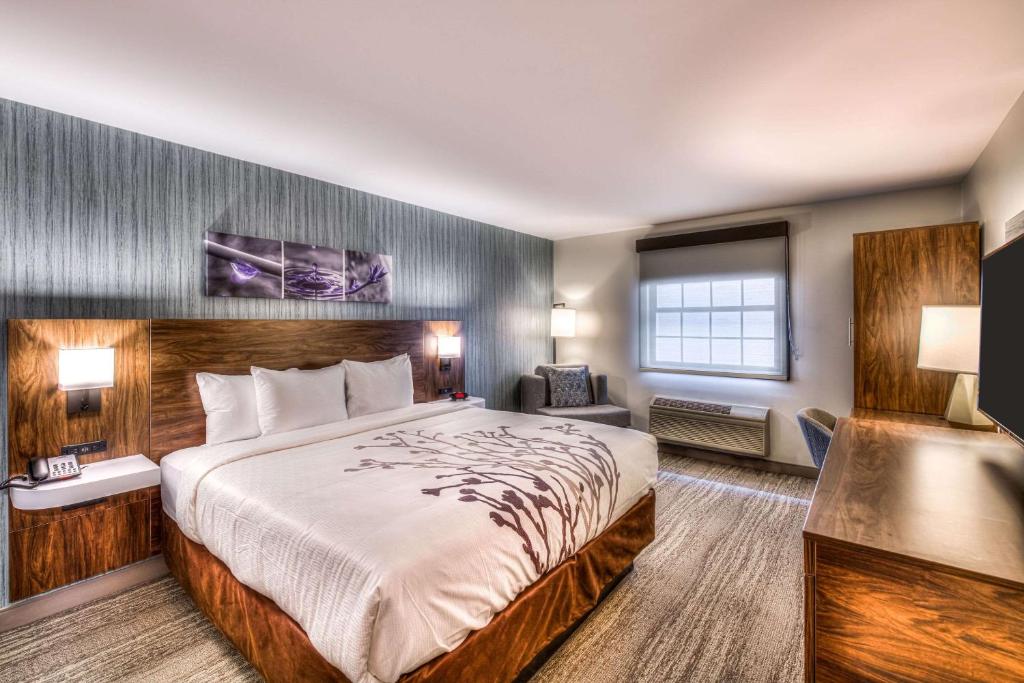 Postel nebo postele na pokoji v ubytování Sleep Inn Oakbrook Terrace - Chicago