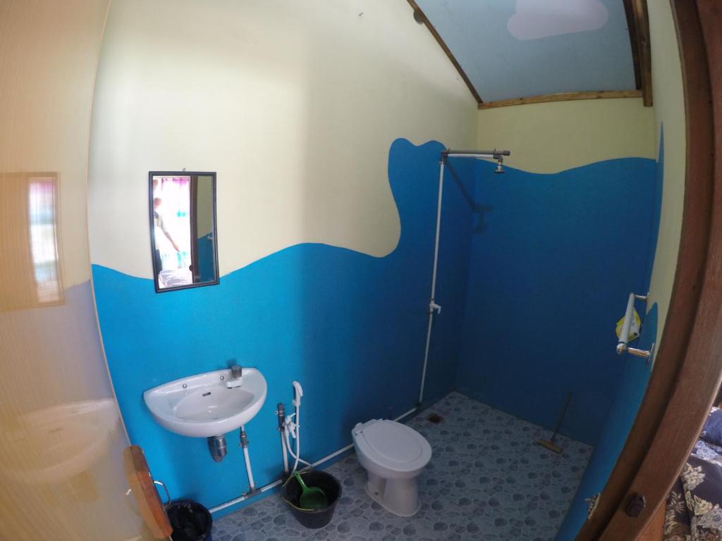 Koupelna v ubytování Apollo Bungalows