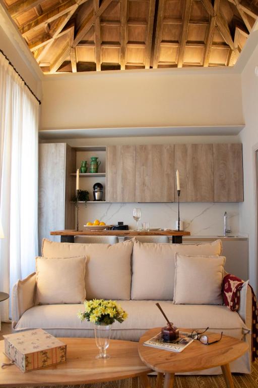 Posezení v ubytování Puerta de la Ribera Suites