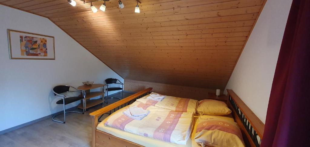 Postel nebo postele na pokoji v ubytování Ferienwohnung Gerstmann