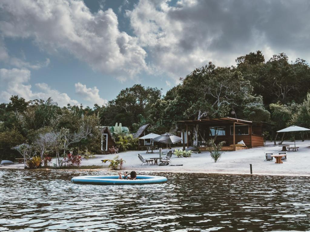 Příroda nedaleko luxury tent