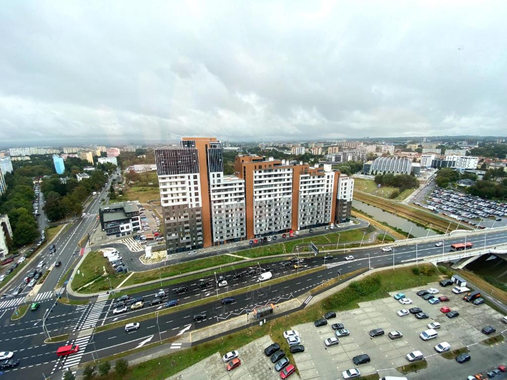 Nespecifikovaný výhled na destinaci Řešov nebo výhled na město při pohledu z apartmánu