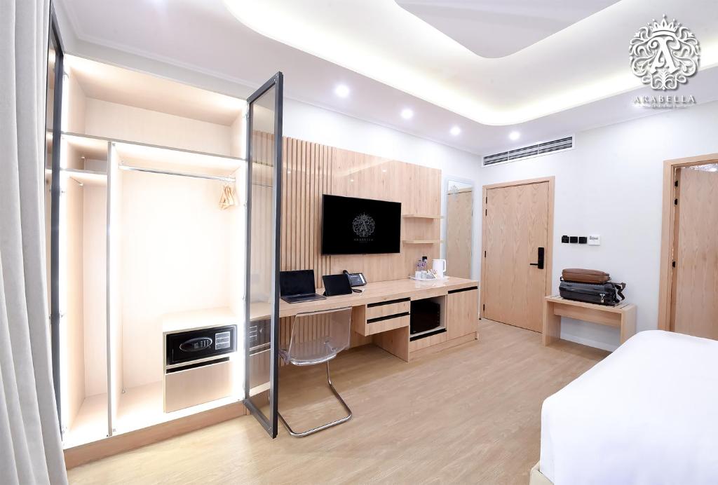 TV a/nebo společenská místnost v ubytování Arabella Residence