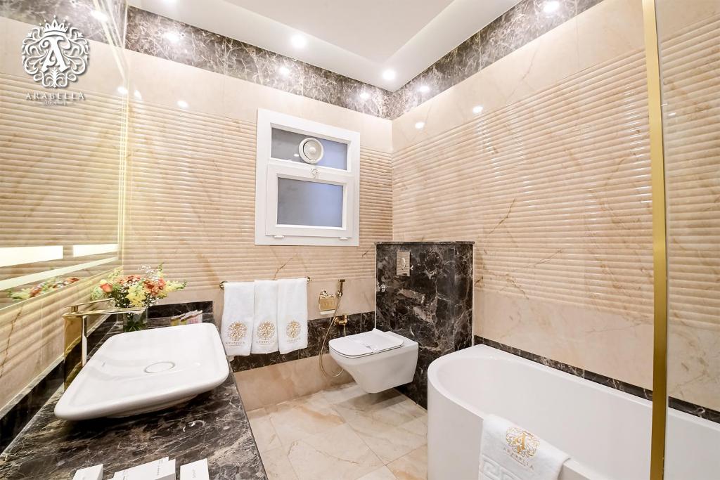 Koupelna v ubytování Arabella Residence