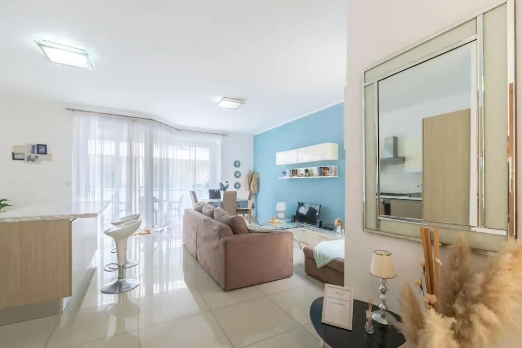 Spacious Apartment with Side Sea View