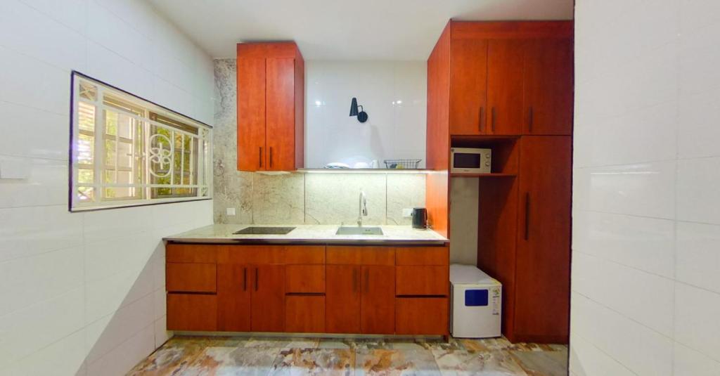 Kuchyň nebo kuchyňský kout v ubytování C apartment