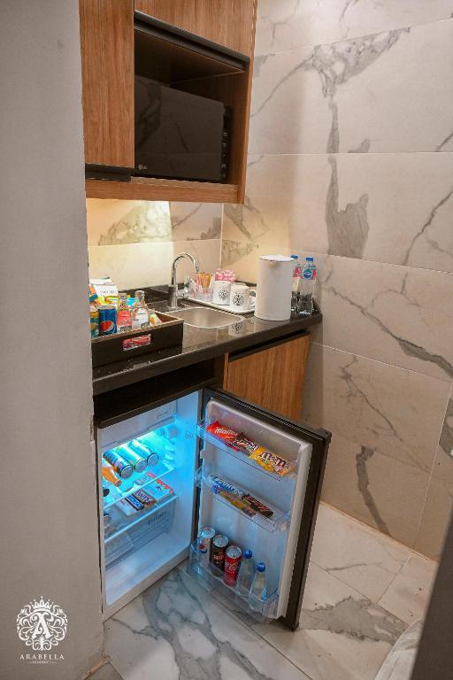 Kuchyň nebo kuchyňský kout v ubytování Arabella Residence