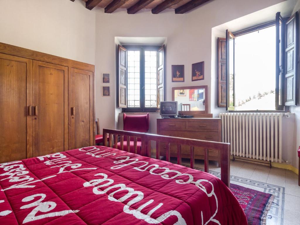 Postel nebo postele na pokoji v ubytování La Loggia Sul Nera