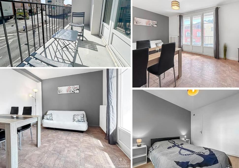 Ένα ή περισσότερα κρεβάτια σε δωμάτιο στο Balcon, Vue dégagée & Proche gare