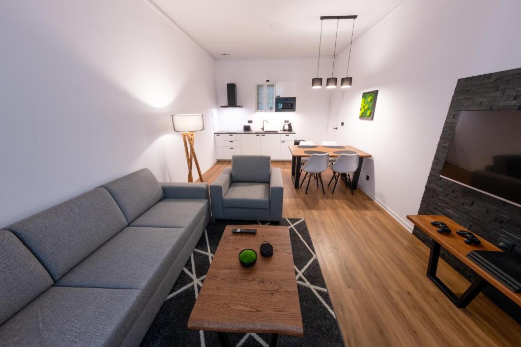 TV a/nebo společenská místnost v ubytování IT Centrum Apartments