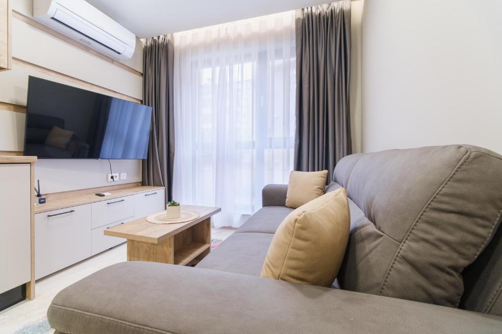 TV a/nebo společenská místnost v ubytování LDV 13 Residence Free private parking