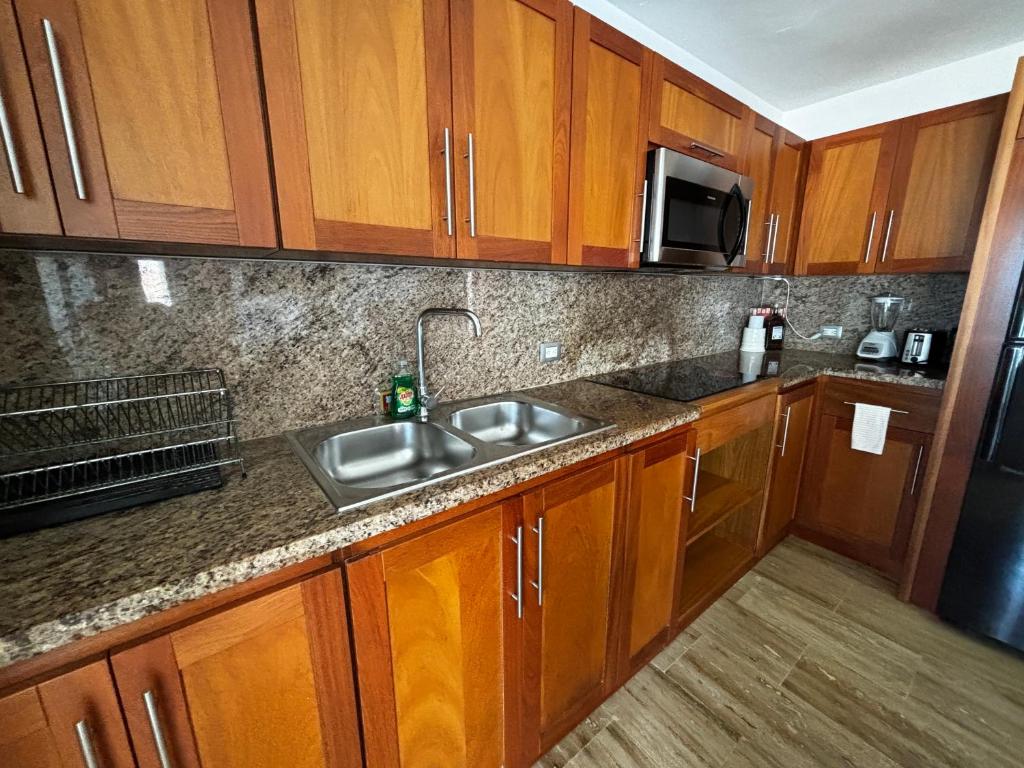 Kuchyň nebo kuchyňský kout v ubytování Residencial Mañanero
