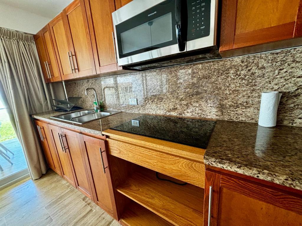 Kuchyň nebo kuchyňský kout v ubytování Residencial Mañanero