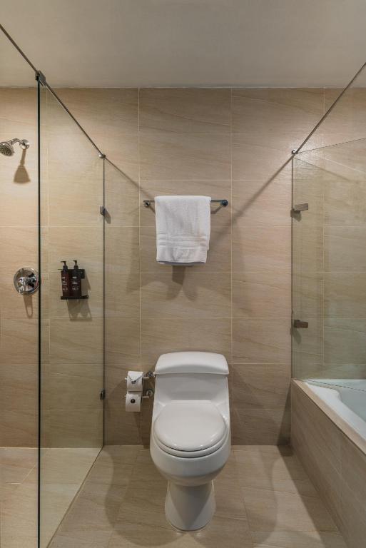 Koupelna v ubytování Hotel Poblado Alejandria
