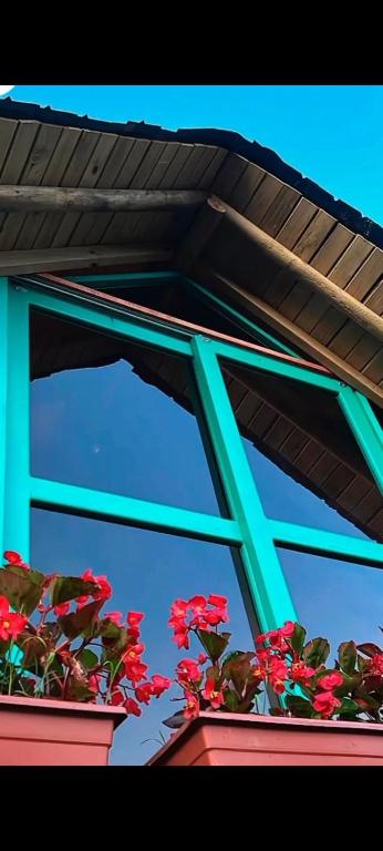 Un balcón o terraza en Cabañas Colibrí