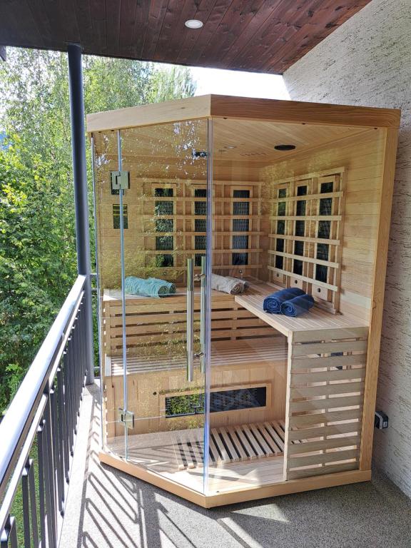 Balkón nebo terasa v ubytování Ferienapartment "Zur Linde"