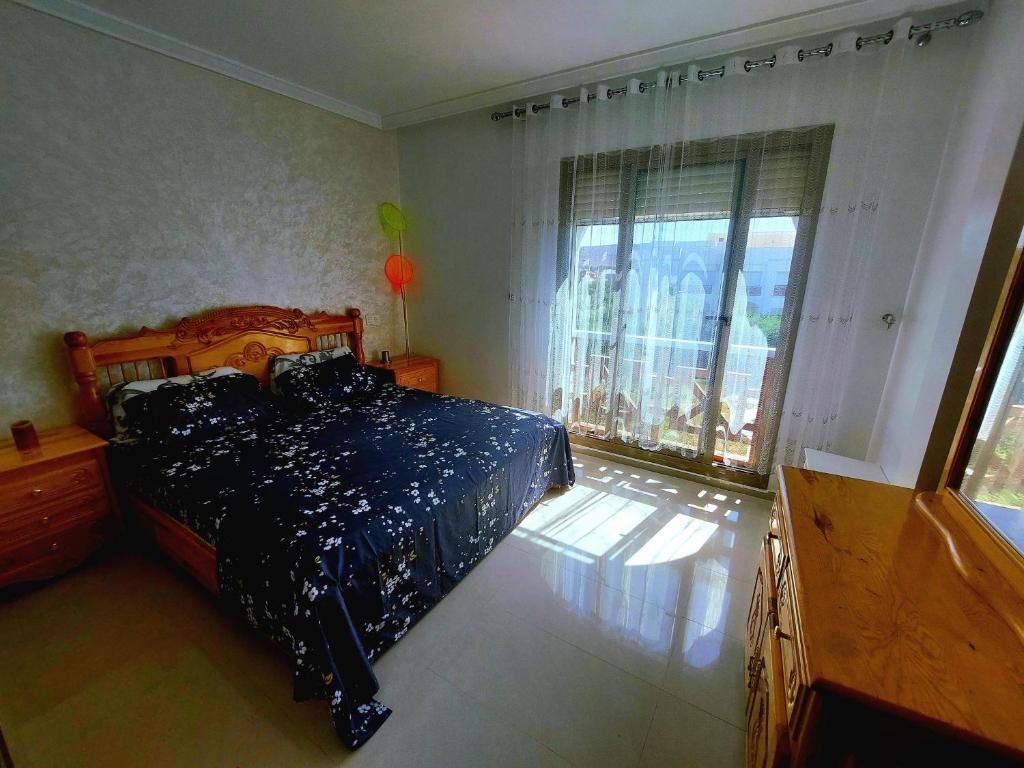 Postel nebo postele na pokoji v ubytování Schöne Wohnung in Saidia
