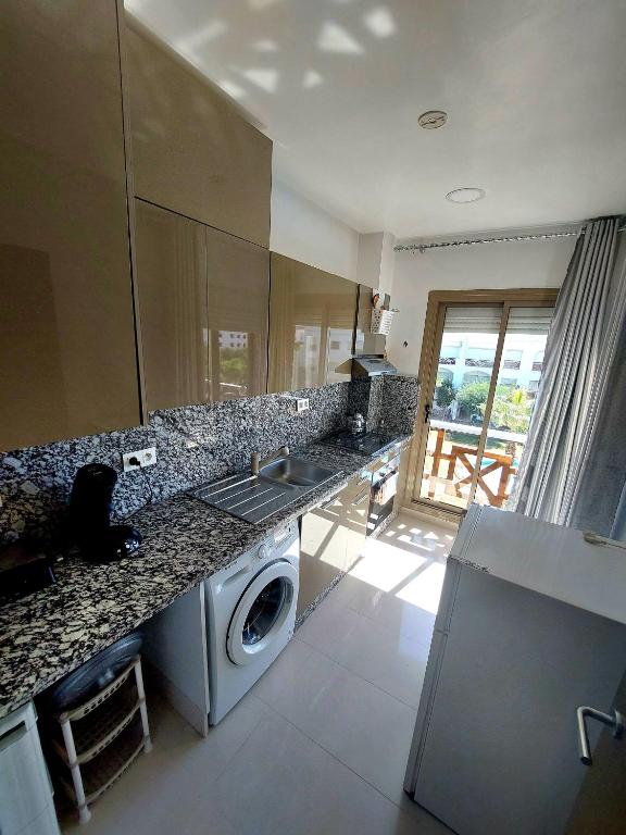Posezení v ubytování Schöne Wohnung in Saidia