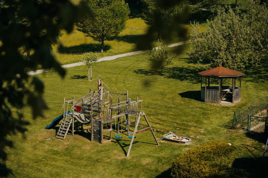 an aerial view of a playground in a park at Gästehaus Edhof in Allmunzen