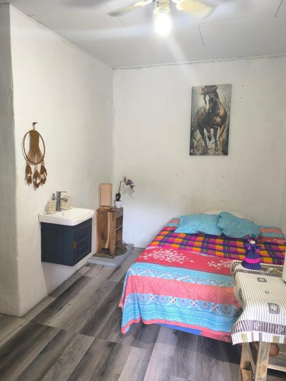 Postel nebo postele na pokoji v ubytování LA CASA DE DON MATILDE h3