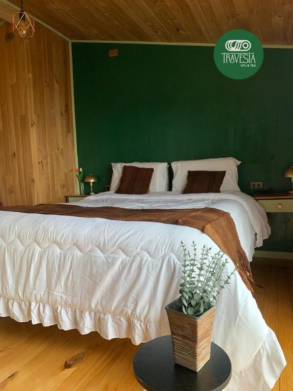 Postel nebo postele na pokoji v ubytování Travesia Hotel & Tea