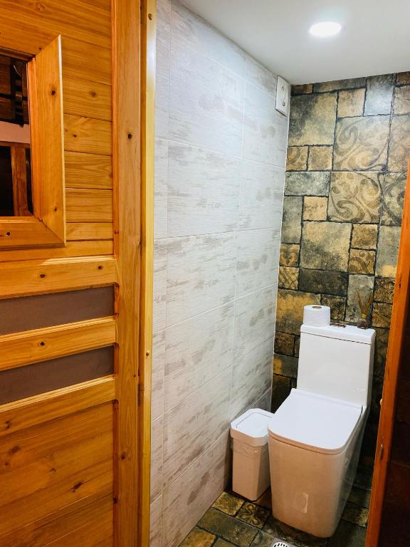 Koupelna v ubytování Cabaña de Lujo en la Naturaleza 10 min del Centro