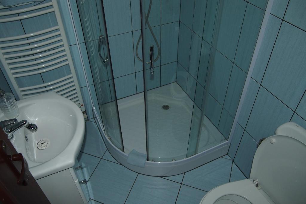 Kúpeľňa v ubytovaní Penzión U nás