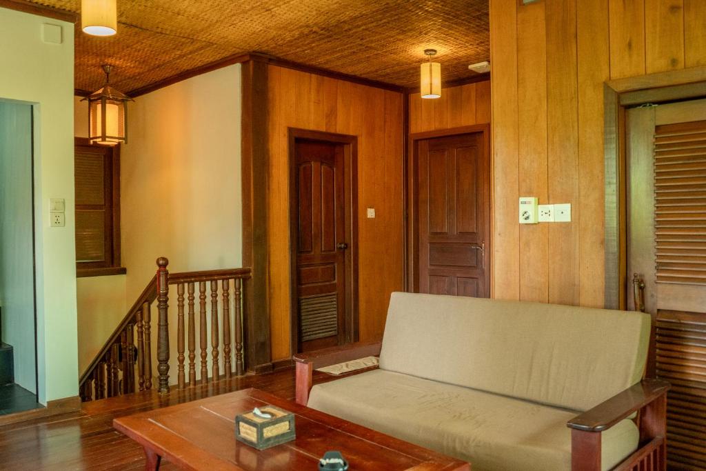 Posezení v ubytování Jungle Sanctuary Hotel Siem Reap
