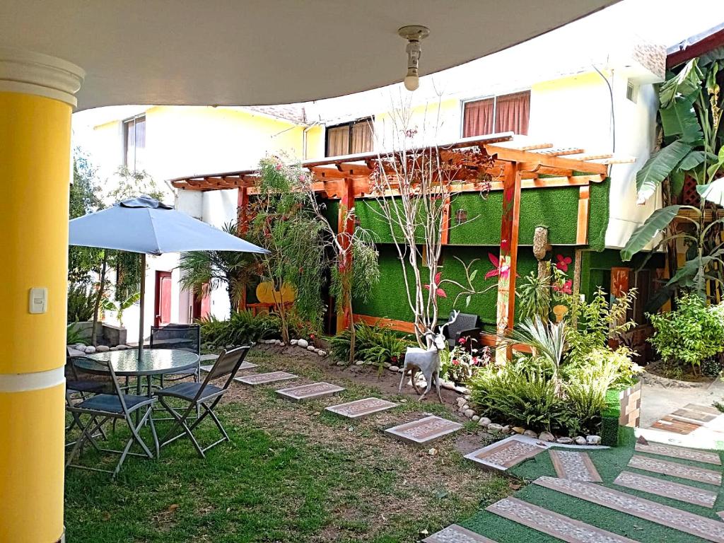Zahrada ubytování Hostal Mariscal Sucre