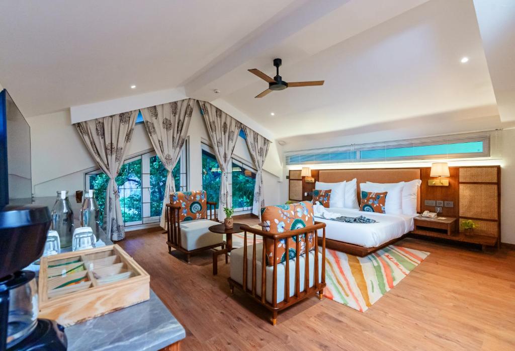 VILEEN Rishikesh - A Wellness Resort by Ganga Kinare - 冥想室的大维琳复式