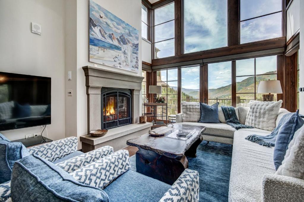 Posezení v ubytování The Vail Collection at the Ritz Carlton Residences Vail