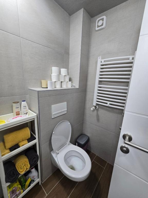 Koupelna v ubytování Apartmani Krunet