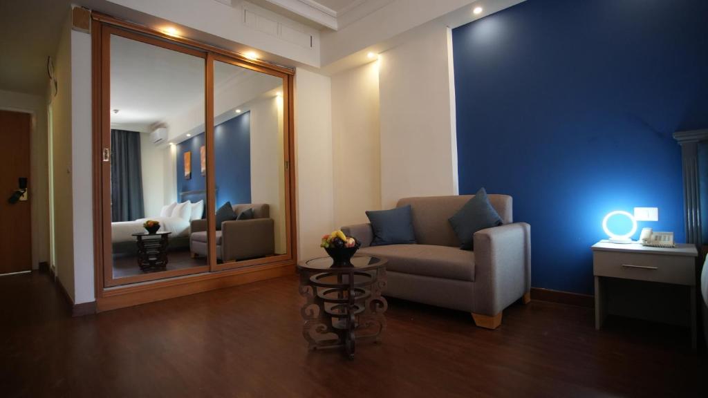 Posezení v ubytování Manara Riva Suites